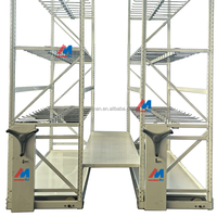 Mobiles Hydroponik-System „Light Duty“ mit 4x32 Anbau-Regalen – Vertikaler Anbautisch, Vertikale Rollbank