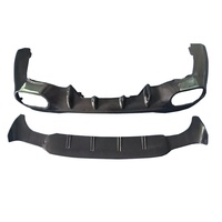 Kit en fibre de carbone DGRCCS pour Mercedes-Benz CLA45 W118 C118 AMG 2019-2024, diffuseur de pare-chocs arrière, fixation par vis, finition polie, aspiration