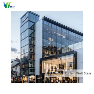 Mur-rideau en aluminium personnalisé avec verre isolant trempé gris européen anti-rayures, haute sécurité, à faible émissivité pour l'extérieur des hôtels - Product Image 2