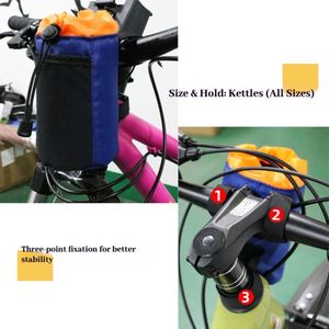 Bolsa Colgante Multifuncional, Duradera, de Gran Capacidad, Simple y Casual para Bicicleta Plegable, para Botella de Agua, Vaso, Almacenamiento en el Manillar - Product Image 2