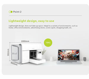 Imprimante jet d'encre UV automatique Nocai A3MAX, haute précision 1200 dpi, <span class=keywords><strong>40</strong></span> ppm, nouvelle, garantie 1 an, A3, plate, multicolore, mondiale - Product Image 1