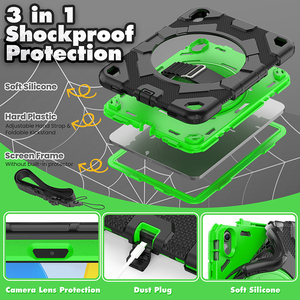 Dày <span class=keywords><strong>Silicone</strong></span> Chống Sốc Rugged Trường Hợp Máy Tính Bảng Cho <span class=keywords><strong>Ipad</strong></span> 10th Thế Hệ 10.9 "2022 Trẻ Em Bìa Với Có Thể Điều Chỉnh Vai Dây Đeo Tay - Product Image 6