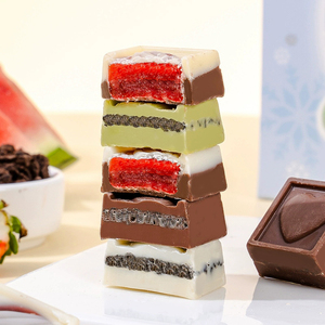 Chocolates al por Mayor, Dulces Rellenos <span class=keywords><strong>de</strong></span> Manteca <span class=keywords><strong>de</strong></span> <span class=keywords><strong>Cacao</strong></span> Pura, <span class=keywords><strong>Chocolate</strong></span> Tipo Sándwich con Relleno - Product Image 5