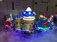 Équipement d'amusement de poisson volant rotatif carré Machine de jeu de voiture de jouet de jeu vidéo extérieur carré