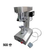 Machine semi-automatique à sceller les canettes petite machine de mise en conserve pour fruits poisson haricots tomate bière
