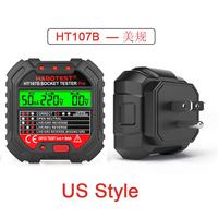 Le testeur de prise HT107E & HT107D & HT107B détecte le testeur de phase de la prise de circuit