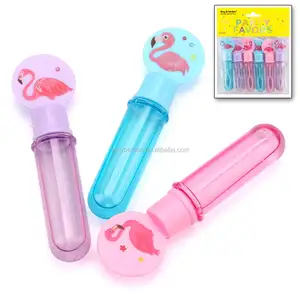 6pcs Touchable Catchable Bubbles Toys Mini Flamingo Bubble Wands Bubble Stick For Birthday Party Goody Bags