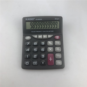 Kadio KD3852B 12 Digit Electronic Calculator Black Battery Powered - Product Image 2
