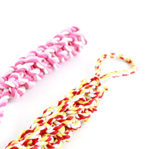 Cuerdas Trenzadas Coloridas de Alta Calidad, Bola de Pegamento Natural Grande de 40 cm, Juguete Premium para Mascotas - Product Image 5