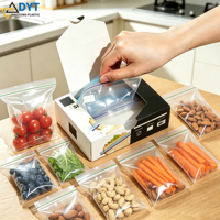 Sacs en plastique transparents à fermeture éclair de qualité alimentaire en LDPE personnalisés pour l'emballage et le stockage des aliments
