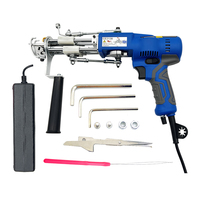 Ensemble de pistolet à tuftage électrique portable à affichage numérique personnalisé par un fabricant chinois, à poils coupés et bouclés