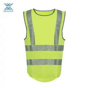 LX Reflective Hi Vis Custom Logo Construction Safety Vest Class 2 Reflective Engineer Safety Vest For Man