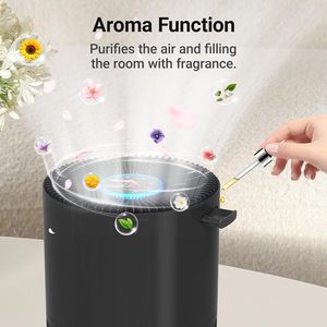 Purificador de Aire con Filtro HEPA de Alta Eficiencia, 400 M/h PM CADR, Control Táctil, Aromaterapia Eléctrica, Portátil, Bajo Ruido, 50, para el Hogar - Product Image 5