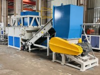 Broyeur à un seul arbre pour plastiques PP, PE, LDPE, HDPE, granulés de plastique, broyeur de tuyaux en plastique