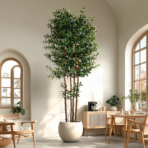 Oliviers Artificiels d'Intérieur, Feuilles de Soie, Tronc Véritable, Plantes d'Olive Artificielles pour Salon Chambre <span class=keywords><strong>Escalier</strong></span> Décoration d'Angle - Product Image 3