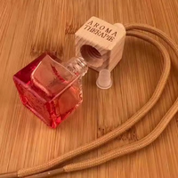 Bouteille de parfum en verre rechargeable de 8 ml à suspendre pour voiture, diffuseur suspendu, flacon vide pour aromathérapie