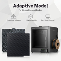 CoLiDo 260*271mm Hotbed Build Plate untuk Aksesoris Printer Elegoo Centauri Carbon/Centauri-3D, Pel Bertekstur Dua Sisi