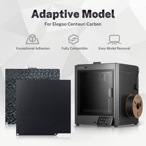 Plaque de construction 260x271mm pour imprimante 3D au carbone Elegoo Centauri Plate-forme en acier à ressort <span class=keywords><strong>PEY</strong></span> PEO PEI - Product Image 3