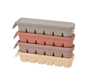 Bac de congélation en silicone pour bébé et tout-petit, pour aliments, fruits, légumes, purées, avec couvercles - Product Image 1