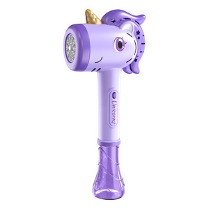 Nouveau pistolet à bulles licorne 2026, <span class=keywords><strong>baguette</strong></span> à bulles électrique automatique lumineuse, anti-fuite, jouet portable pour garçons et filles - Product Image 5