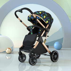 <span class=keywords><strong>Poussette</strong></span> bébé pliable en métal légère et personnalisable à 4 roues, chariot bidirectionnel pour les voyages, pour les enfants de 3 ans, possibilité de s'asseoir et de se coucher - Product Image 3