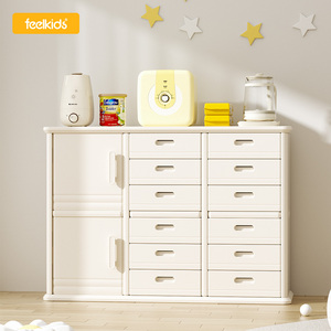 Table d'alimentation pour bébé meubles en plastique poitrine mobile coin placard support tiroir <span class=keywords><strong>jouet</strong></span> organisateur de stockage enfants enfants armoires - Product Image 1