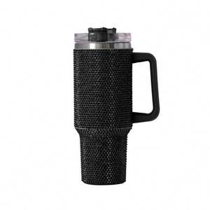Gobelet d'aventure 40OZ avec poignée et paille sans quantité minimale de commande Tasse de voyage en acier inoxydable 304 Gobelet sans BPA - Product Image 3