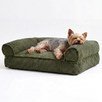 Canapé pour animaux de compagnie, housse imperméable lavable, lit pour chien, canapé en velours côtelé, lit confortable pour chat, lit orthopédique pour chiens, canapé pour petits chiens et grands chats