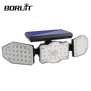 Lampu Dinding tenaga surya LED, lampu jalan, taman, rumah, negara, lampu dinding, anti air, Sensor gerak, lampu luar ruangan, LED tenaga surya, <span class=keywords><strong>3</strong></span> kepala - Product Image 1