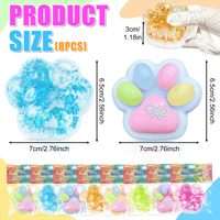 Jouet Squishy Patte de Chat en Plastique Cristallin en Gros, Doux, Anti-Stress, Sensoriel, Emballé Individuellement, pour Enfants de 8 Ans et Plus