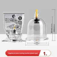 Appareil de ventouses Luo Ya Shan Chuan, ventouses à feu, réservoir de gaz n° 3 pots en plastique pour salon de beauté à domicile, outil d'élimination de l'humidité