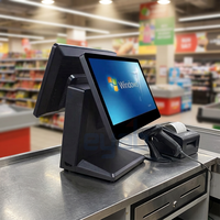 Terminal de point de vente tout-en-un Eyab avec écran tactile de 15,6 pouces, équipé d'un processeur I3/I5/I7, système Windows, prend en charge la connexion sans fil