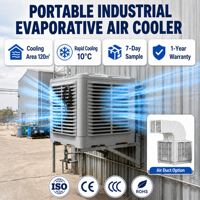 Ventilateur de refroidissement évaporatif à grand débit d'air, refroidisseur d'air à eau, économie d'énergie, pour usine, supermarché, entrepôt