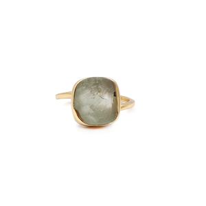 การออกแบบใหม่ขายส่งทองชุบเครื่องประดับแหวนสำหรับผู้หญิงอัญมณี Aqua ทะเลแหวนผู้หญิงเครื่องประดับทำด้วยมือแหวนพลอยเครื่องประดับ - Product Image 2