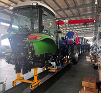 Tracteur compact multifonctionnel 25 CV pour serres, avec cadre de sécurité et conception étroite, idéal pour divers types de serres, vergers et exploitations agricoles