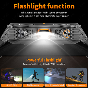 Montre connectée sportive BWAK81 (7 jours) pour hommes, avec lampe torche, fonction d'appel, suivi d'activité, étanche, compatible iOS et Android - Product Image 6