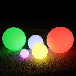 Lumière solaire de jardin/vente chaude RGB jardin flottant <span class=keywords><strong>boules</strong></span> lumineuses 20/25/30/40/50/60/80 CM LED boule de lumière pour la piscine - Product Image 4