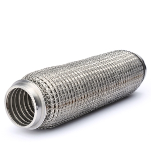 <span class=keywords><strong>Tubo</strong></span> de <span class=keywords><strong>tubo</strong></span> flexible de escape trenzado SS304 con enclavamiento para piezas de escape Automotrices - Product Image 4