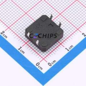 ZX-QC1212-4.3CJ Tactile Switch Through hole-4P,12x12mm Switch Single Pole Single Throw Round Button 2.6N Through Hole - Product Image 2