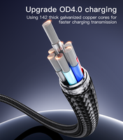 Yesido CA130L kabel Data USB ke IP, 2M pengisian daya Cepat Chip cerdas bawaan paduan aluminium