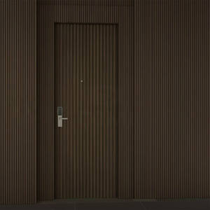 Puertas Secretas Residenciales Sin Marco, Puertas Ocultas de Madera Contrachapada, Puertas Interiores Ocultas de Madera Sólida para Casas - Product Image 4