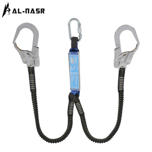 Al-Nasr Fall Protection Lanyard 2M Steel D-Ring Quick Connect High-Altitude Safety Rope - Product Image 1