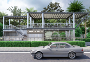 Contenedor para exteriores Cafetería Conteneur Kiosque 20 pies Casa prefabricada Kit Bar Contenedor móvil Prefabricado Cabaña al aire libre para restaurante - Product Image 5