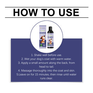 Organik Köpek Şampuanı 100ml Nazik Formül <span class=keywords><strong>Aloe</strong></span> <span class=keywords><strong>Vera</strong></span> Gliserin Hassas Ciltler İçin Temizler Besler Doğrudan Fabrikadan Toptan Tedarik - Product Image 3