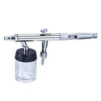 Kit aérographe double action en cuivre avec gobelets à gravité de 22cc, 7cc, 5cc et buses de 0,2/0,3/0,5 mm pour tatouage aérographe en Chine