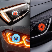Kit de rétrofit de phares de voiture avec feux LED dynamiques « Devil Eyes » à lentille et télécommande