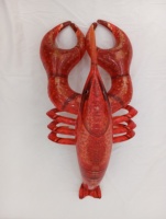Homard gonflable en PVC personnalisé avec bouteille pour la publicité extérieure
