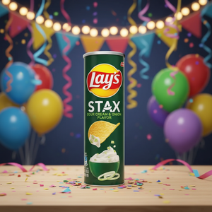 Vente en gros de chips de légumes à la saveur de yaourt et d'oignon Lays de 90 g, croustillants, salés, faibles en gras, à base de patates douces, pour les collations à emporter - Product Image 4