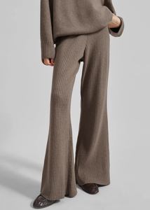 Premium <strong>Ladies</strong> Fine-Ribbed <strong>Jersey</strong> Jumper High Collar Slit Hem Drape Flare <strong>Trouser</strong> Suits Soft Cozy Relaxed Activewear - Product Image 3