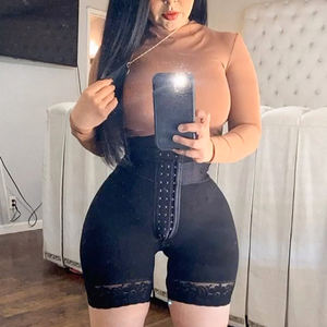 Levanta Pompis Body Shapers sexy en dentelle à double contrôle avec fermeture éclair culotte d'entraînement à la taille pour femmes de grande taille - Product Image 1